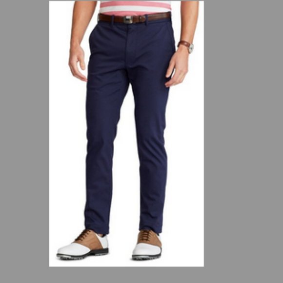Ralph Lauren Polo Golf Slim Fit Performance Chino Men's Pants ~ Navy Blue ~ NWT